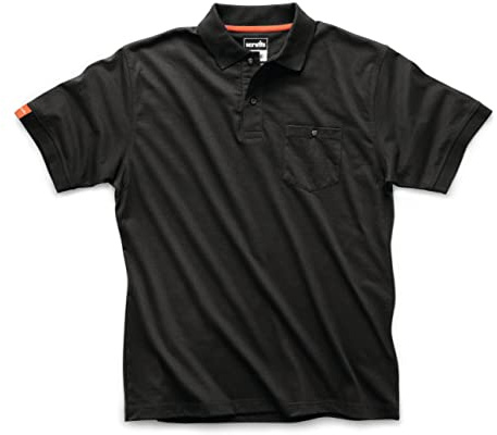 Scruffs Mens Eco Black M (T55460) Worker Polo Shirt, Black, M UK