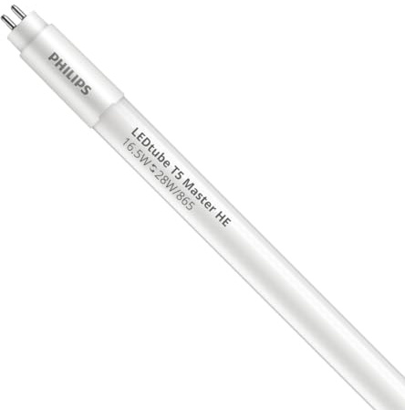 Philips LED Röhre T5 MASTER (Mains AC) High Efficiency 16.5W 2500lm - 865 Tageslichtweiß | 115cm - Ersatz für 28W