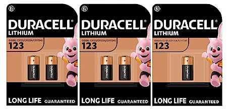 Duracell CR123, CR123A, Lithium 3V - 5 Batterien