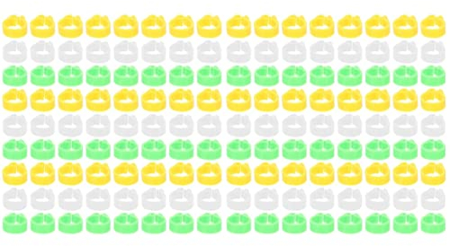 Taubenringe, Vogelfußringe, Hühnerbeinring, 300 Stück auf Fußclip Hühner Hühnergeflügelband: Fluchtfarbe Tauben, Wachtelvogelbänder Kleine Küken Taubenring Taube Helles Haustier Zwergvögel Weiß, Ident