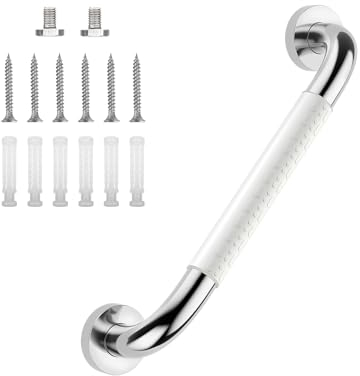 supregear Rutschfester Haltegriff fürs Badezimmer, 60 cm Edelstahl-Sicherheitsgriff für Dusche, Handicap-Geländer für Senioren, Wandgriff für Badewanne, Toilette, Bad