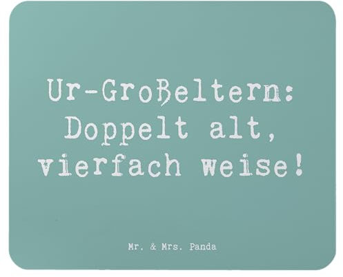 Mr. & Mrs. Panda Mauspad Spruch Ur-Großeltern Weisheit - Geschenk, pc, Geburtstage, Mousepad, mousematte, Familienmitglieder, handgemacht, Familie, Liebe, Computer, Mausunterlage, Großeltern, Ahnen
