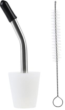 Nudorpn Bec Verseur D'eau Pour Cafetière | Bec Verseur À Liqueur Avec Brosse De Nettoyage Incluse,Accessoire Réutilisable pour Bouilloire Maison Cafés Restaurants Bars