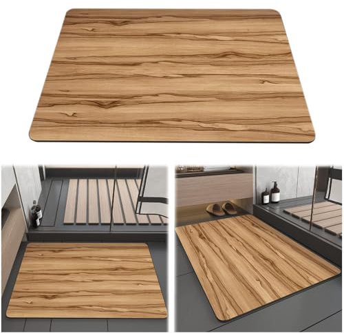 WJPUELUO Alfombra de Diatomeas para Baño - Tapete de Ducha de Secado Rápido,Ultra Absorbente & Antideslizante, Ideal para Ducha y WC, Fácil de Limpiar,Hogar,Style 1,120x180cm