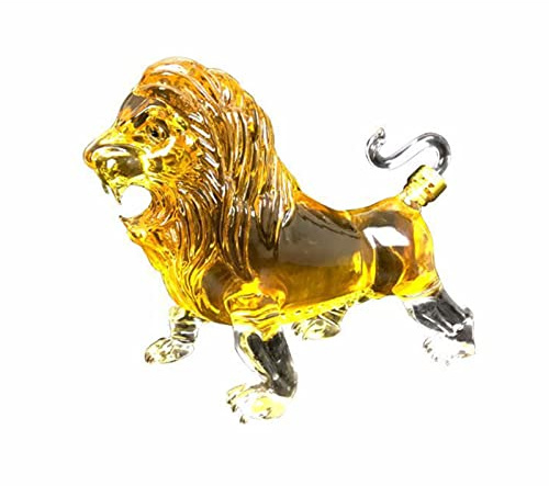 Decanter per Vino A Forma di Leone, Decanter per Vino Rosso da 1000 Ml, Set per Vino in Vetro Borosilicato, Set Regalo per Vino per Le Feste (750ml/25.4oz)