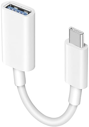 Adapter USB C auf USB, OTG Typ C auf USB Adapter Kabel, kompatibel mit iPhone 16 Pro Max/15 Pro Max, iPad, MacBook Pro/Air, Samsung Galaxy S24/S23/S22/S21, Huawei
