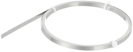 QUARKZMAN Alambre Plano De Calentamiento 9.5 Pies 3 Metros Negro Y Plateado | De Nicromo, Alambre De Alta Temperatura, 0.2 mm x 4 mm, Para Elementos De Calentamiento Manualidades DIY