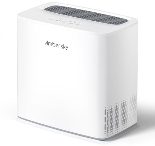 Ambersky Air Purifier for Home, True HEPA Air Cleaner Cover Up to 2000sq.ft with Real-Time Air Quality Sensor, Auto Mode, 23dB Sleep Mode, Pet Hair Dander Odor Smoke Dust Filter for Large Room