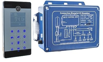 Bastuaggregat, IPX5 vattentät väggmonterad stil våt ångrum, bastu spabadnerator 2,8KW 240V med duschkontroll
