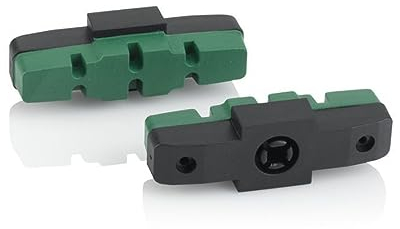 XLC Unisex – Erwachsene BS-X42 Bremsschuhe, grün, 50mm