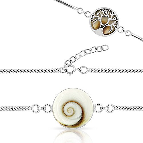 PLANETYS - Bracelet Arbre de Vie Oeil de Sainte Lucie Argent 925/1000