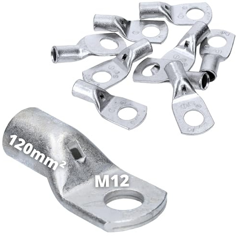 10 pezzi Cembre A24-M12 capicorda 120 mm² M12 non isolati in rame stagnato
