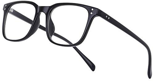 Occffy Lunettes Anti Lumière Bleue à Verres Transparents Lunette Anti Fatigue oculaire pour Homme Femme Filtre PC, Jeux vidéo, Tablette, Gaming Oc092