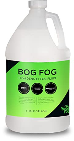 Getue Froggy's Fog Bog Fog – Extreme High Density Fog Fluid – Lång 2 timmars hängtid – för halloween, beprövade attraktioner, vita uteffekter