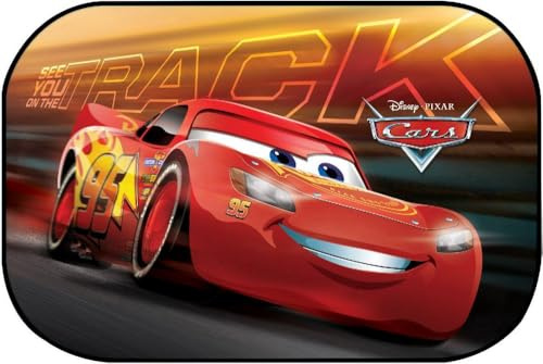 Tataway Maxi-Sonnenschutz für EIN Auto, 60 x 40 cm, Cars 3 — Sonnenschutz für Kinder mit offizieller Disney Pixar Lightning McQueen-Grafik, einfach zusammenzubauen und zusammenzuklappen