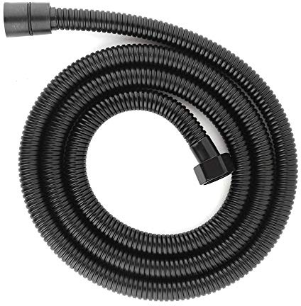 Duschkopfschlauch, schwarz Wasserdichter flexibler Duschschlauch aus rostfreiem Stahl Ersatz für / 2 Gewinde