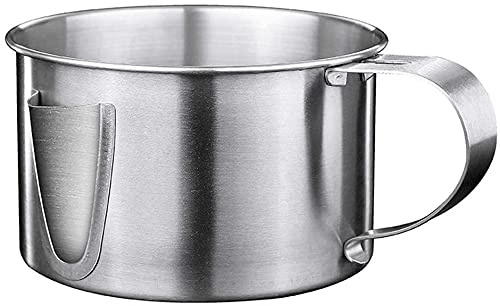 Bol Séparateur De Graisse, Pichet Égouttoir À Soupe D'huile, Filtre À Huile Polyvalent En Acier Inoxydable 304 Avec Poignée, Idéal Pour Les Personnes Enceintes Minceur