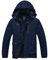 donhobo Herren Winterjacke Warm Gefüttert Softshell Jacke Wasserdicht Snowboardjacke Outdoorjacke Winterparka Skijacke Funktionjacke Kapuzenjacke Marine XL