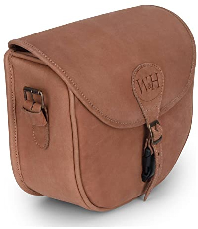 WALKER AND HAWKES - Genuine Leather Quick Loading Cartridge Ammo Shooting Bag - Capacity 100 Cartridges (25 (L) x 20 (H) x 10cm (W))