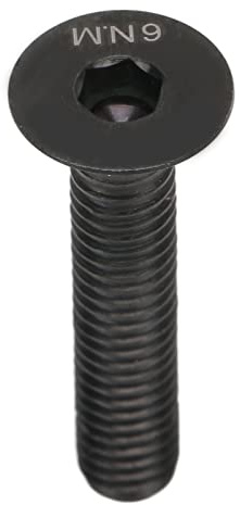 SPYMINNPOO Viti in titanio per bicicletta M6, set sterzo in titanio, vite M6 x 30 mm, per cuffie e manubrio, accessori per la riparazione della bicicletta (nero)