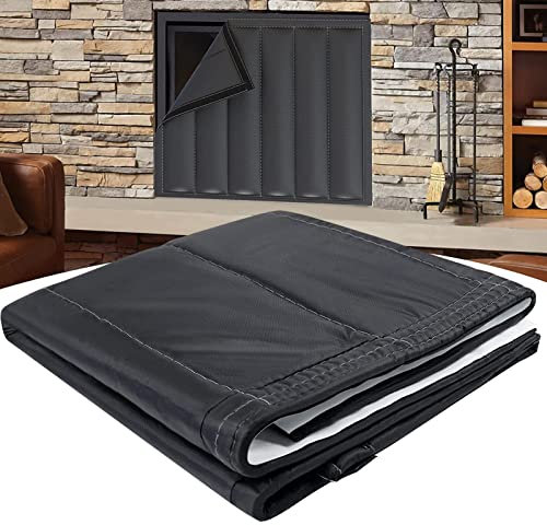 Pomurom chispas para chimeneas, Protección contra chispas la Chimenea, Manta bloqueadora chimeneas, Cubierta Chimenea, Protector contra Corrientes Aire para chimeneas para el Invierno