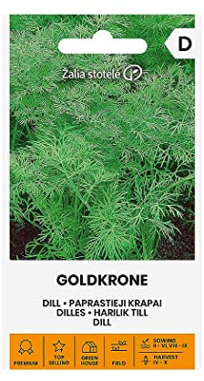 Zalia stotele | ANETO - GOLDKRONE Semi | Semi di ortaggi | Semi di aneto | Semi di piante | Semi da giardino | 1 pacchetto