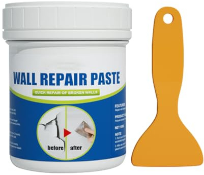 Drywall Repair Paste,100g Repair Kit with Scraper, Wall Paint Cracks Cover Stains, Wall Mending Agent, Wall Hole Filler Cracks Surface Repair (1)