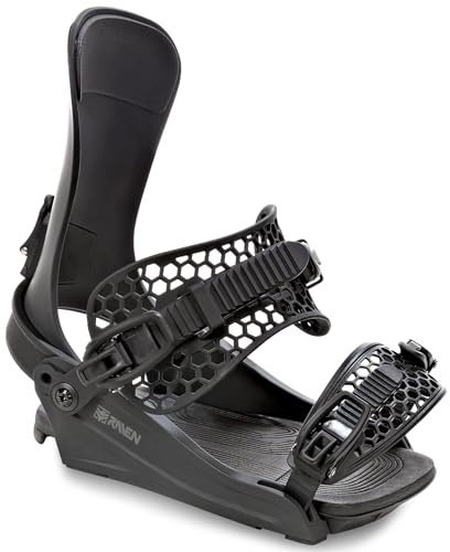 RAVEN – Fijación de Snowboard King de 38 a 42 adulto negro mixto