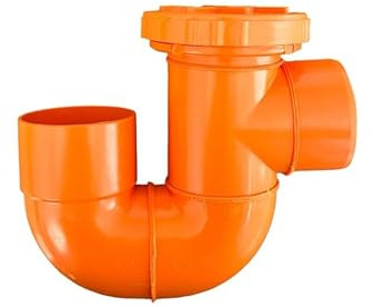 Sifone verticale aperto in pvc - Diametro 80