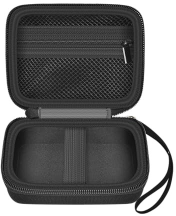 Tasche für Digitalkamera kamera Fotoapparat 44MP FHD 1080p Fotokamera Kompatibel mit Spiegelreflexkamera & Bridgekamera, Mini Retro Aufbewahrungsbox, Reißverschluss Mesh Tasche passt USB Kabe(Schwarz)