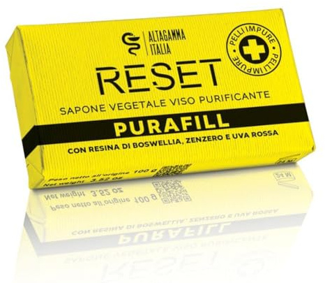 PURAFILL Sapone vegetale purificante 100 G – Detersione pelli grasse e acneiche | Naturale & Bio