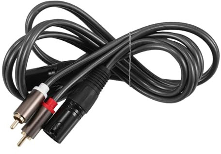 JEWEDECO Câble Audio Rca Vers Xlr Adaptateur Stéréo Pour Amplificateur Et Console De Mixage Audio Claire Et Stable Conception Anti-