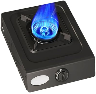 Cuisinière À Gaz 1 Brûleur, Brûleur Wok À Anneau De Feu 5,0 KW, Cuisinière De Comptoir De Cuisine, Avec Protection Anti-extinction, For Gaz Naturel/gaz De Pétrole Liquéfié(LPG)