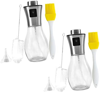 CHICAMPERA 2juegos Botella Aceite Spray Cocina Dispensador Aceite Rociador Vinagrera Utensilios Cocina