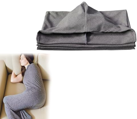 Compression Sleep Sack for Adults,Ultra-Lightweight Wearable Blanket for Stress & Anxiety Relief,Grey 360° Wrap Wearable Sleep Pod,Soft and Comfortable Blanket, Blanket with Hug Pressure Therapy (XL)