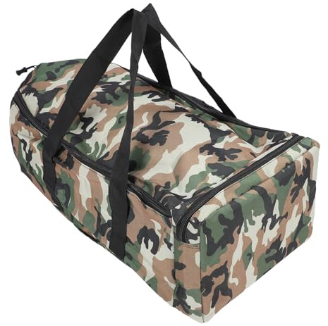 ZASCHMOY wasserdichte Fischerköderboot -Aufbewahrungstasche mit 1000d Oxford Tuch - Schwarz Tarnung Universal Carry Box/Cover für Tackle | Tragbares und Tränenfestes Design | Passt die Meisten