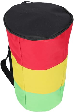 DECOMELODY Praktischer Afrikanischer Trommelrucksack 12 Zoll aus Strapazierfähigem Oxford Gewebe mit Ergonomischem Tragekomfort für Musikinstrumente