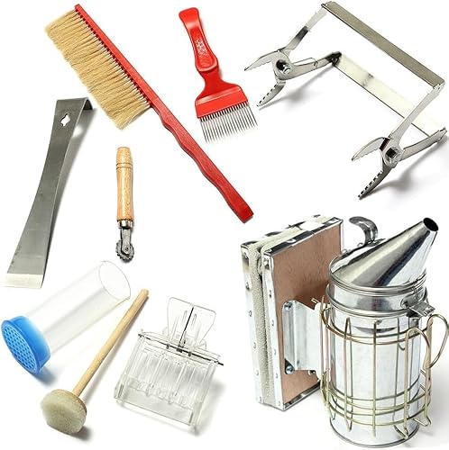 Kit di strumenti professionali per apicoltura accessori apicoltura strumenti di apicoltura per apicoltura 8 pezzi strumenti e accessori per apicoltura per forniture di apicoltura