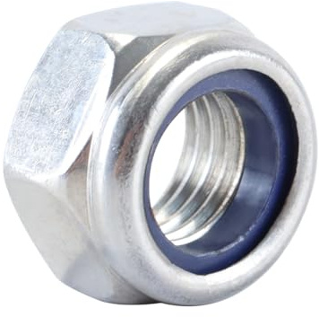Gutol 20 Stück M16 304 Edelstahl-Sicherungsmutter mit Nyloneinsatz DIN985