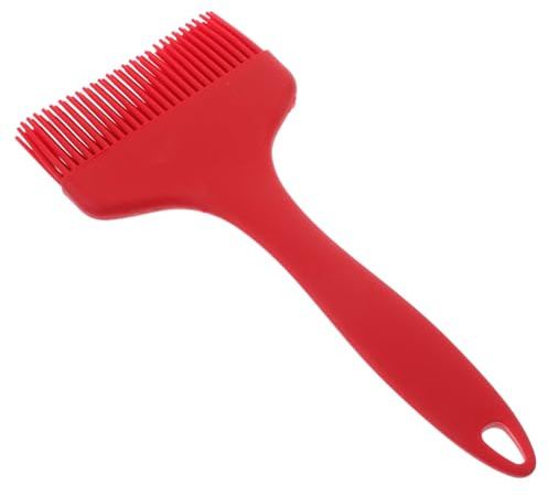 PAMINGONO Cepillo de Silicona Brocha Roja para Aceite Resistente al Calor Uso Versátil Adecuado para Hacer Pancakes y Asar para Utensilios de Cocina y Repostería