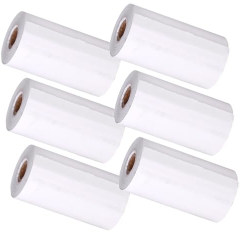 Operitacx 6rolls Thermal Printer Paper for Instant Camera Printing Paper Roll Refill for Boys and Girls Camera Activity