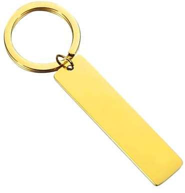 Porte-clés personnalisé, porte-clés personnalisé de Type Long avec texte gravé Double face personnalisable, porte-clés pour hommes et femmes, cadeau pour Couples