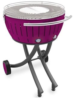 LotusGrill XXL (G600) trädgårdsgrill 21,8 kg, plommonlila med USB-anslutning