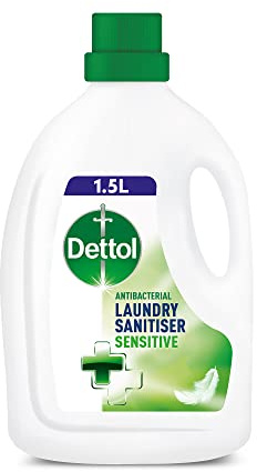 Dettol Antibacterial Sensitive Laundry Cleanser, Odour Free, Dermatologically Tested, Total 1.5L