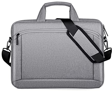 FANDARE Laptoptasche 12.9 Zoll Notebooktasche Herren Damen Aktentasche Umhängetasche Schultertasche für Uni Arbeit Business Schule Messenger Bags Hellgrau M