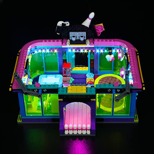 LocoLee Led Licht Set Kompatibel mit LEGO Friends Rollschuhdisco, Led Beleuchtungs Set Compatible with LEGO 41708 Friends Rollschuhdisco Roller Disco Arcade - Nur Lichter-Set, Kein Modell-Modell