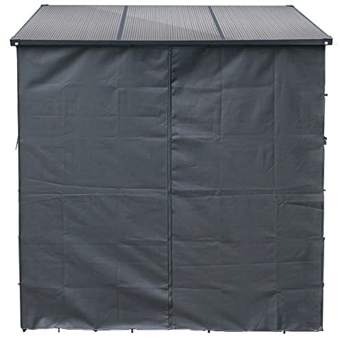 Toboli Cubierta protectora L para leñero exterior 180x176cm delantera trasera poliéster