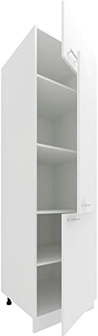 VCM Küchenschrank 60x57x207 cm 3 Türen 5 Fächer Stauraum | Ordnung für Töpfe, Pfannen und Vorratsdosen - in Küche oder Speisekammer - für Singles und Paare - Holzwerkstoff