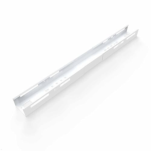 TecLines TKW006 Kabelwanne ausziehbar 1100-1700 mm (weiß)