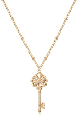 Jenosy 14K Vergoldet Schlüssel Deko Ketten Damen Schlüssel mit Schmetterling Ketten Gold Hypoallergene Modeschmuck für Frauen